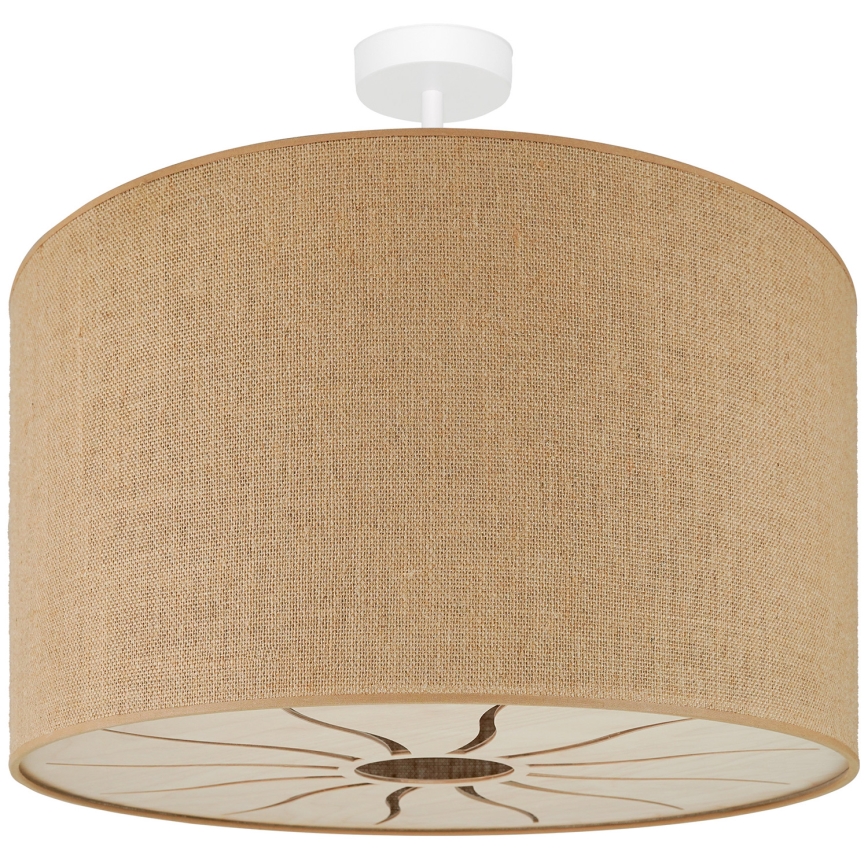 Brilagi - Lámpara de techo COUNTRY ROLLER 1xE27/15W/230V diá. 50 cm beige