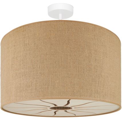 Brilagi - Lámpara de techo fija COUNTRY ROLLER 1xE27/15W/230V diámetro 45 cm beige