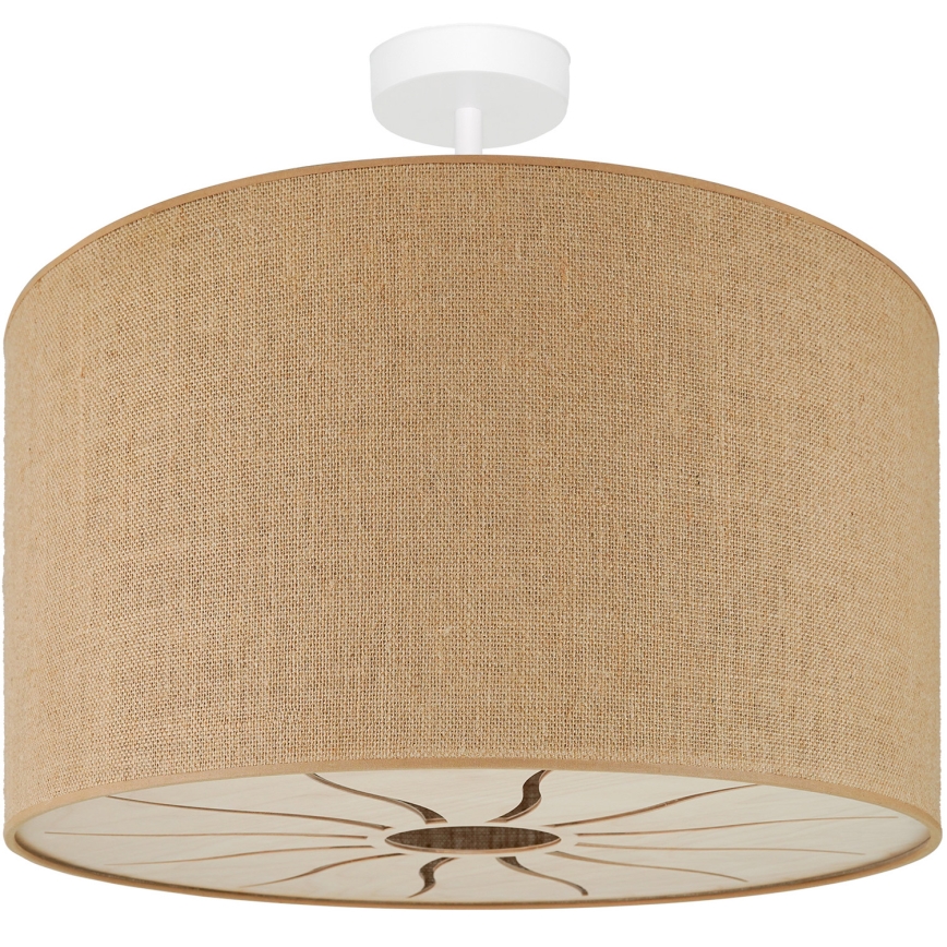 Brilagi - Lámpara de techo fija COUNTRY ROLLER 1xE27/15W/230V diámetro 45 cm beige