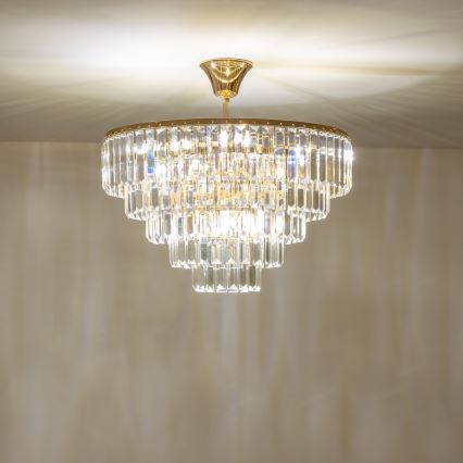Brilagi - Lámpara de techo CRYSTAL 5xE14/40W/230V dorado