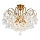 Brilagi - Lámpara de techo CRYSTAL 6xE14/60W/230V bronce