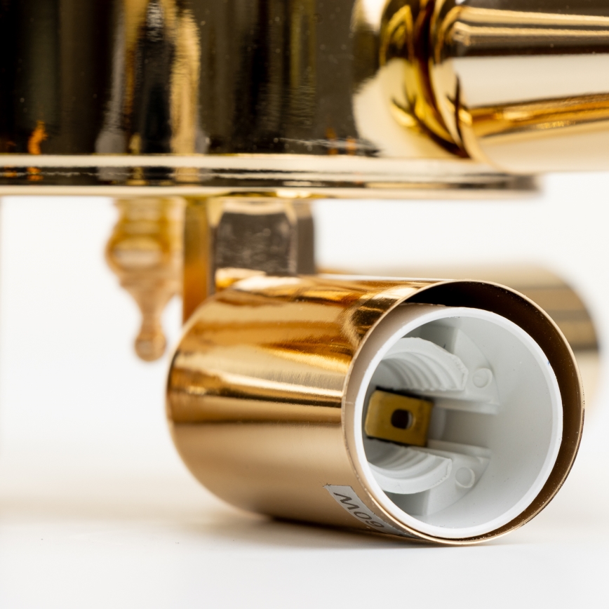 Brilagi - Lámpara de techo CRYSTAL 6xE14/60W/230V dorado