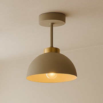 Brilagi - Lámpara de techo de montaje en superficie 1xE27/60W/230V beige/dorado