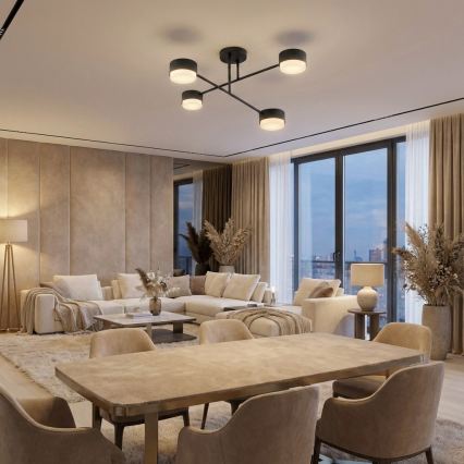 Brilagi - Lámpara de techo de montaje en superficie 4xGX53/12W/230V negra