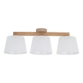 Brilagi - Lámpara de techo de montaje en superficie LATTE SABIA 3xE27/60W/230V pino/blanco