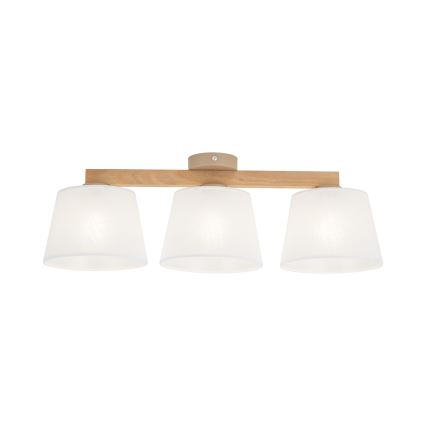 Brilagi - Lámpara de techo de montaje en superficie LATTE SABIA 3xE27/60W/230V pino/blanco