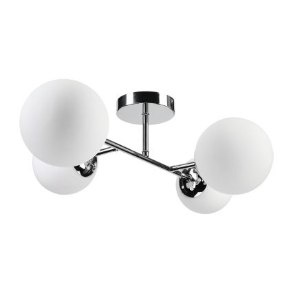 Brilagi - Lámpara de techo de montaje en superficie MALONY 4xE14/20W/230V cromo brillante