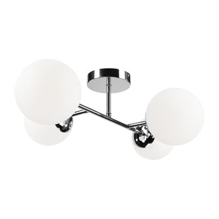 Brilagi - Lámpara de techo de montaje en superficie MALONY 4xE14/20W/230V cromo brillante
