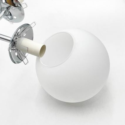 Brilagi - Lámpara de techo de montaje en superficie MALONY 4xE14/20W/230V cromo brillante