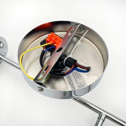 Brilagi - Lámpara de techo de montaje en superficie MALONY 4xE14/20W/230V cromo brillante