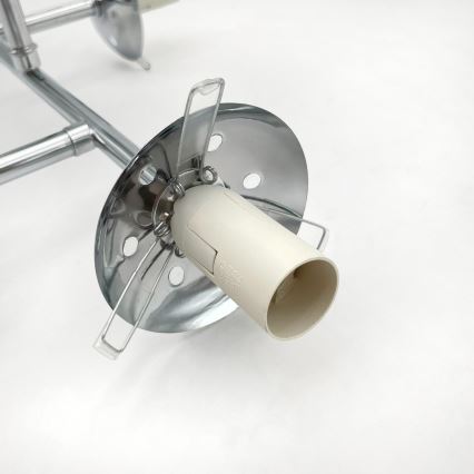 Brilagi - Lámpara de techo de montaje en superficie MALONY 4xE14/20W/230V cromo brillante