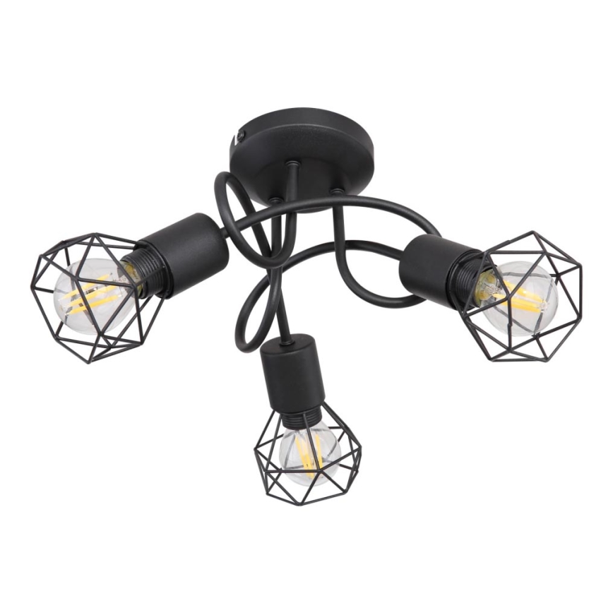 Brilagi - Lámpara de techo de superficie CAGE 3xE14/40W/230V