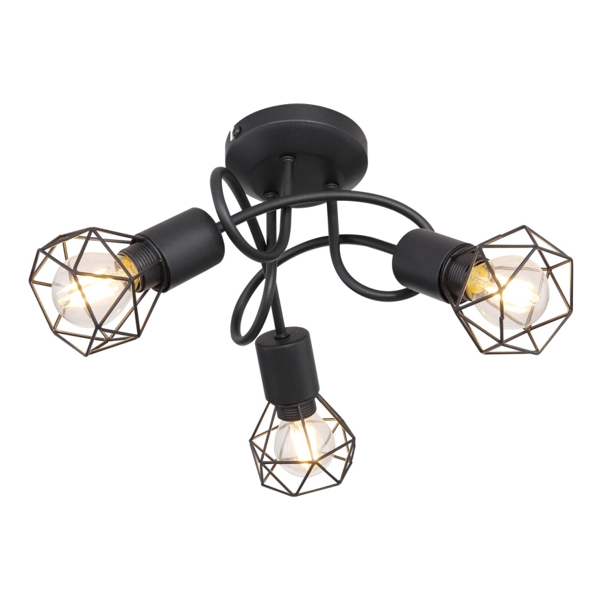 Brilagi - Lámpara de techo de superficie CAGE 3xE14/40W/230V