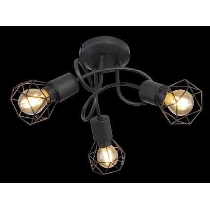 Brilagi - Lámpara de techo de superficie CAGE 3xE14/40W/230V