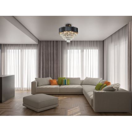 Brilagi - Lámpara de techo de superficie CARLOS 9xE14/40W/230V Ø 60 cm