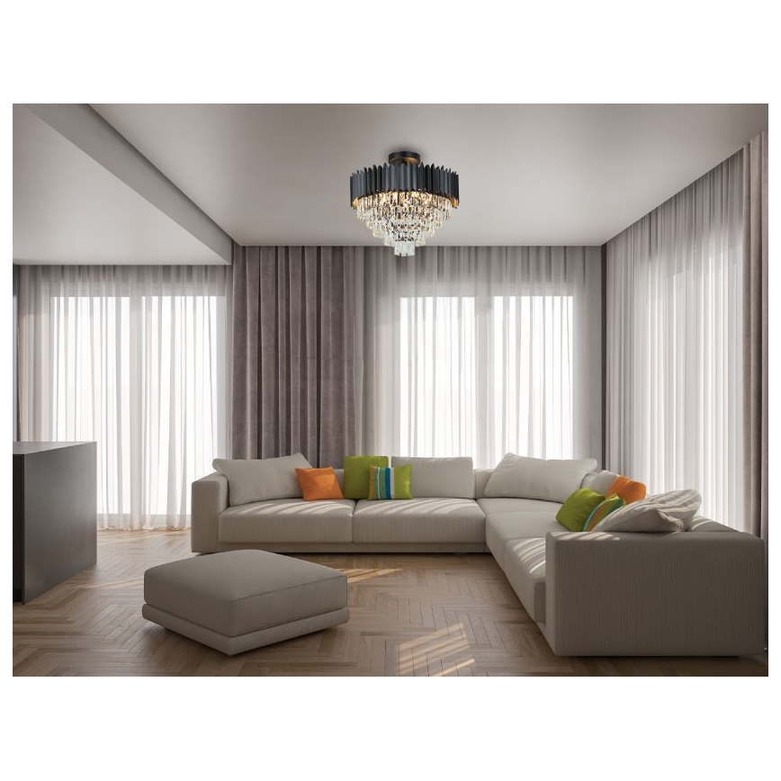 Brilagi - Lámpara de techo de superficie CARLOS 9xE14/40W/230V Ø 60 cm