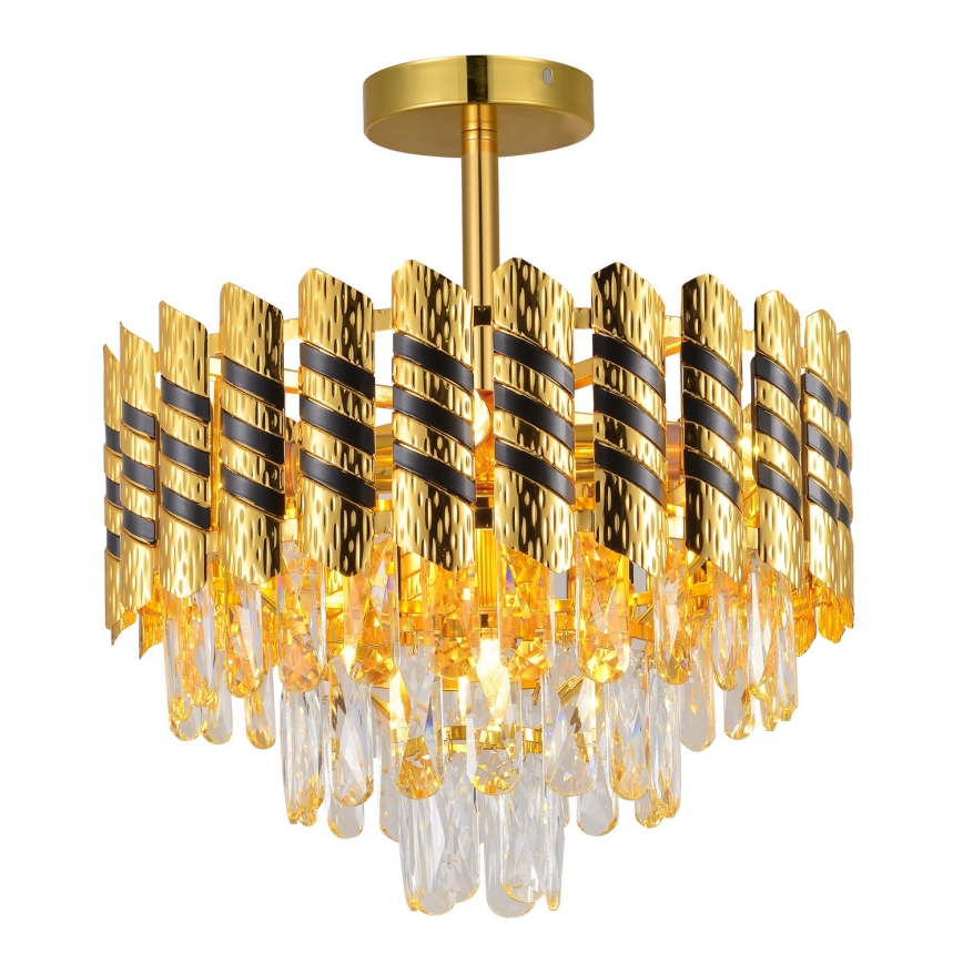 Brilagi - Lámpara de techo de superficie CRISTAL 5xE14/40W/230V diámetro 38 cm