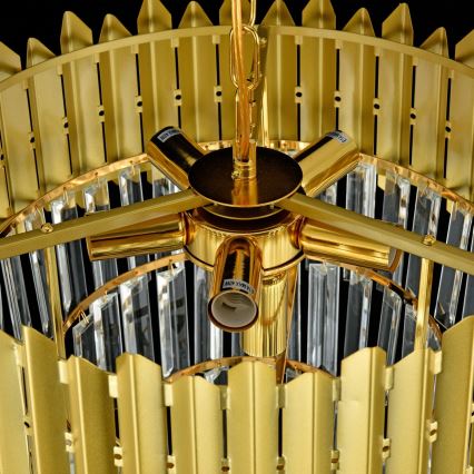 Brilagi - Lámpara de techo de superficie CRISTAL 5xE14/40W/230V, Ø 43 cm