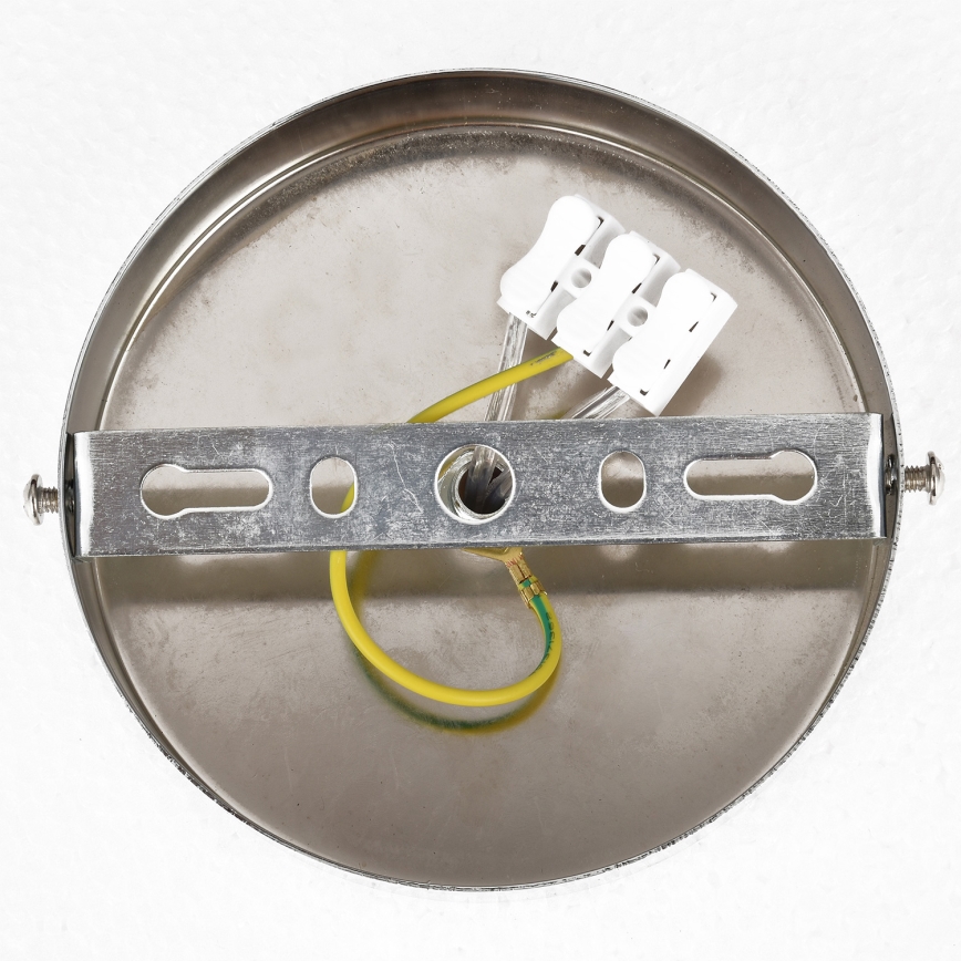 Brilagi - Lámpara de techo de superficie ECLIPSE 7xE14/10W/230V Ø 48 cm plateada