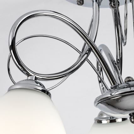 Brilagi - Lámpara de techo de superficie FRED 3xE27/60W/230V, diámetro 59 cm, cromo brillante