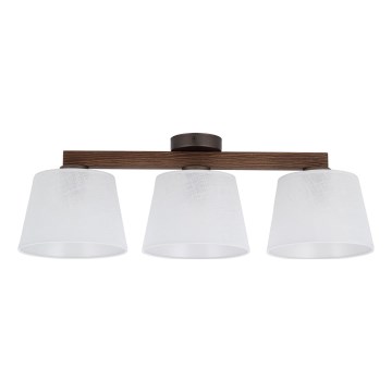 Brilagi - Lámpara de techo de superficie LATTE 3xE27/60W/230V pino/blanco