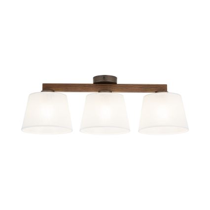 Brilagi - Lámpara de techo de superficie LATTE 3xE27/60W/230V pino/blanco