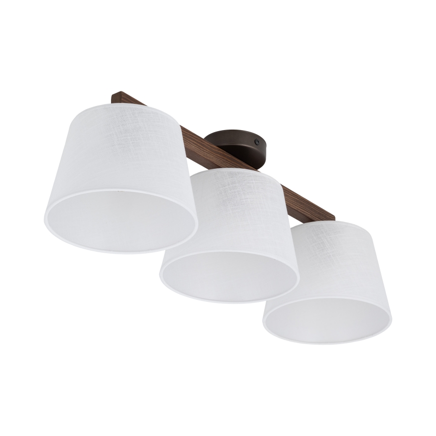 Brilagi - Lámpara de techo de superficie LATTE 3xE27/60W/230V pino/blanco