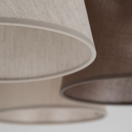 Brilagi - Lámpara de techo de superficie LATTE 5xE27/15W/230V pino/mix