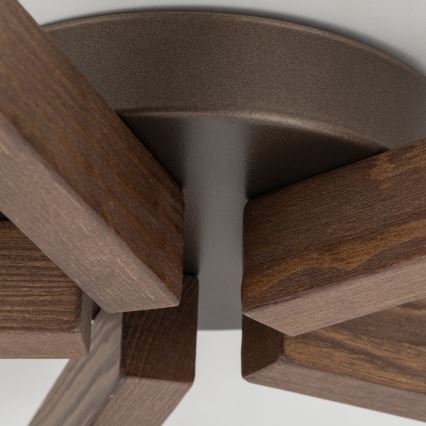 Brilagi - Lámpara de techo de superficie LATTE 5xE27/15W/230V pino/mix