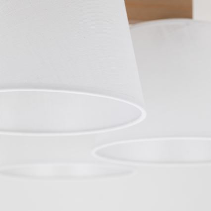Brilagi - Lámpara de techo de superficie LATTE SABIA 5xE27/60W/230V pino/blanco