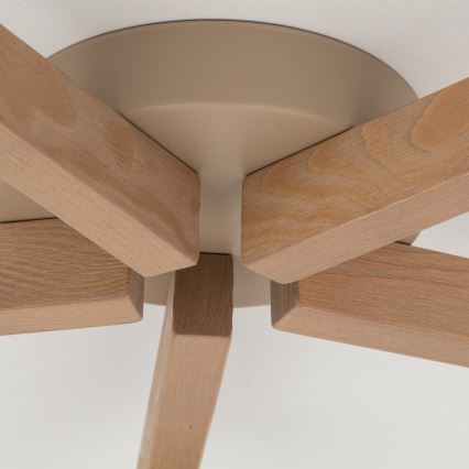 Brilagi - Lámpara de techo de superficie LATTE SABIA 5xE27/60W/230V pino/blanco