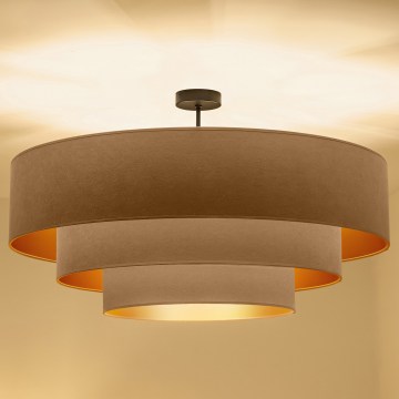 Brilagi - Lámpara de techo de superficie LUNETA 3xE27/60W/230V diámetro 80 cm beige/dorado