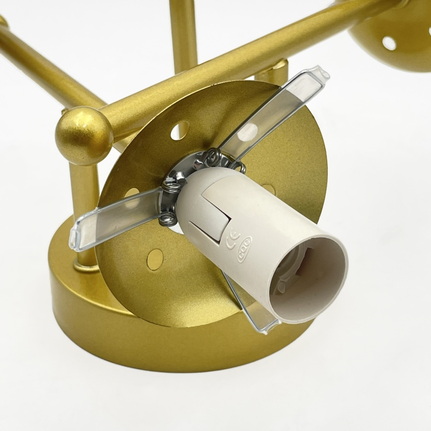 Brilagi - Lámpara de techo de superficie MALIVA 3xE14/15W/230V dorada/blanca