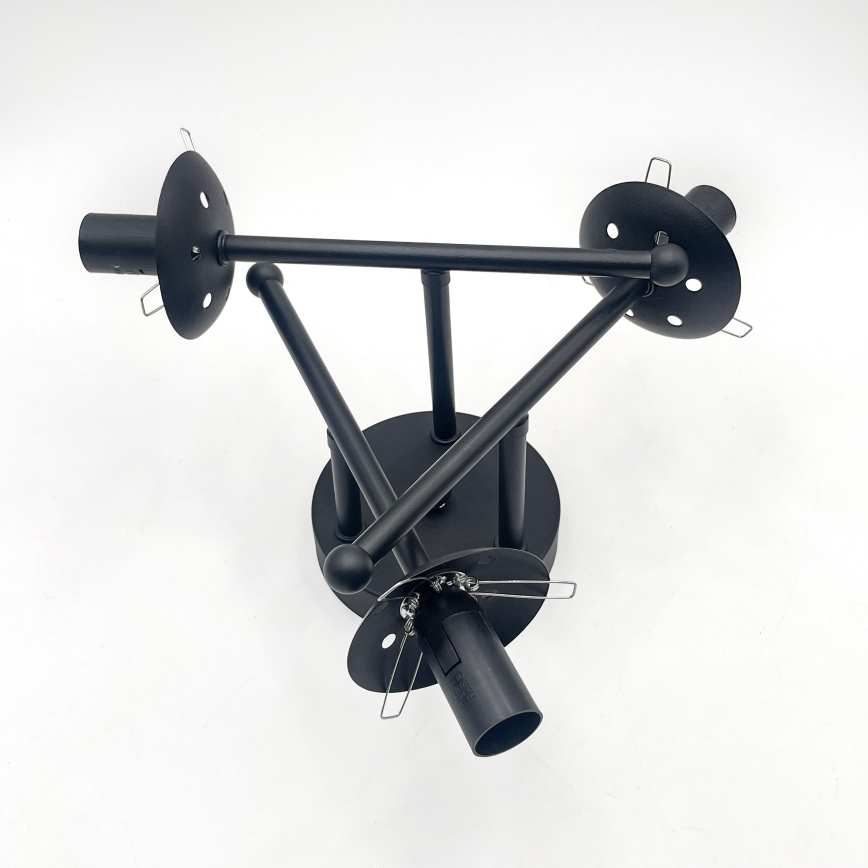 Brilagi - Lámpara de techo de superficie MALIVA 3xE14/15W/230V negra/blanca