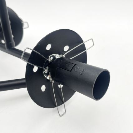 Brilagi - Lámpara de techo de superficie MALIVA 3xE14/15W/230V negra/blanca