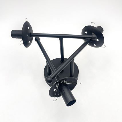 Brilagi - Lámpara de techo de superficie MALIVA 3xE14/15W/230V negro/ahumado