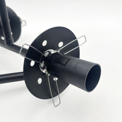 Brilagi - Lámpara de techo de superficie MALIVA 3xE14/15W/230V negro/transparente