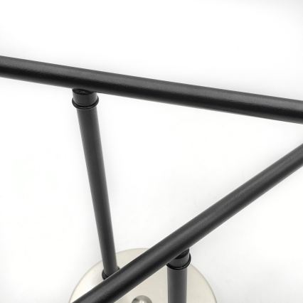 Brilagi - Lámpara de techo de superficie MALIVA 4xE14/15W/230V cromo mate/ahumado