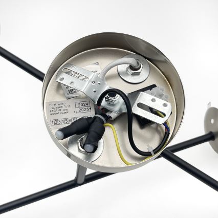 Brilagi - Lámpara de techo de superficie MALIVA 4xE14/15W/230V cromo mate/ahumado