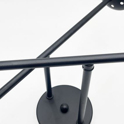 Brilagi - Lámpara de techo de superficie MALIVA 4xE14/15W/230V negra/transparente