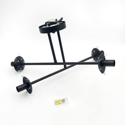 Brilagi - Lámpara de techo de superficie MALIVA 4xE14/15W/230V negra/transparente