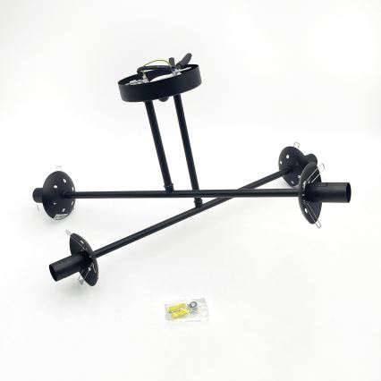 Brilagi - Lámpara de techo de superficie MALIVA 4xE14/15W/230V negro/ahumado