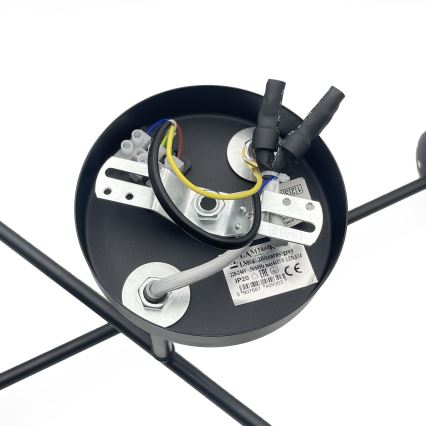 Brilagi - Lámpara de techo de superficie MALIVA 4xE14/15W/230V negro/blanco