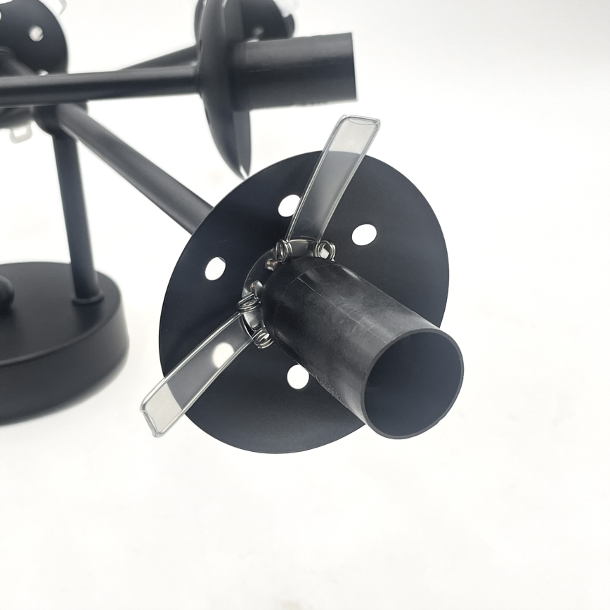 Brilagi - Lámpara de techo de superficie MALIVA 6xE14/15W/230V negro/blanco