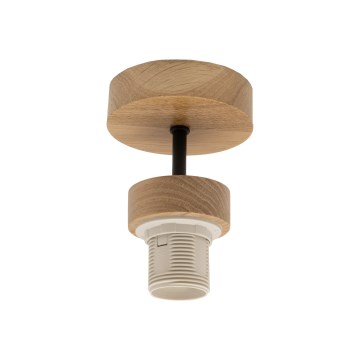 Brilagi - Lámpara de techo de superficie PARTY, 1x E27/60 W/230 V, Ø 10 cm, acabado roble