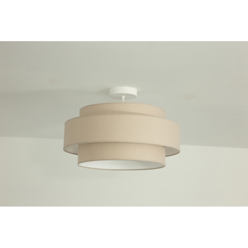 Brilagi - Lámpara de techo de superficie RESNA 1xE27/60W/230V Ø 40 cm beige