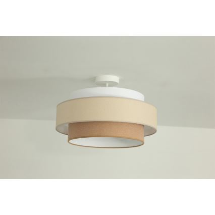 Brilagi - Lámpara de techo de superficie RESNA 1xE27/60W/230V Ø 40 cm crema/beige