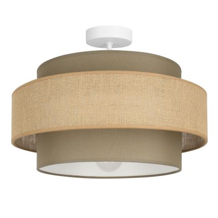 Brilagi - Lámpara de techo de superficie RESNA 1xE27/60W/230V Ø 40 cm marrón/beige