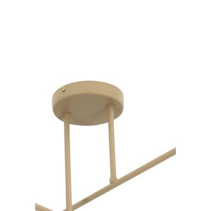 Brilagi - Lámpara de techo de superficie VIRGO 4xE14/40W/230V beige/dorada