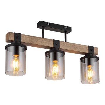 Brilagi - Lámpara de techo de superficie VISTA 3xE27/60W/230V roble